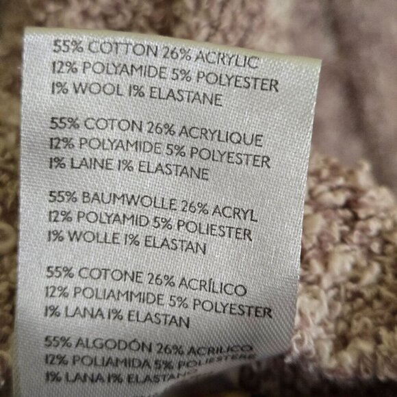 Free People Good Day Mauve Pullover Ribbed Oversized Sweater Size S - Picture 9 of 9